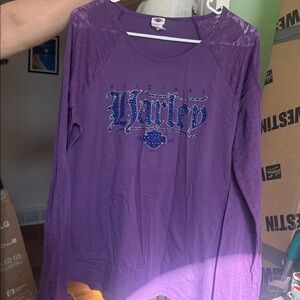 Harley-Davidson Purple Long Sleeve Top